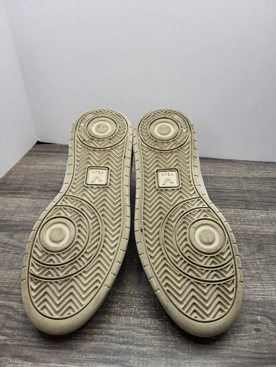 VEJA V-90 Suede Leather White Blue Low-Top Sneaker Shoes Womens Size 8 - Picture 7 of 10